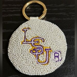 NEW Louisiana State University LSU Beaded Keychain Game Days